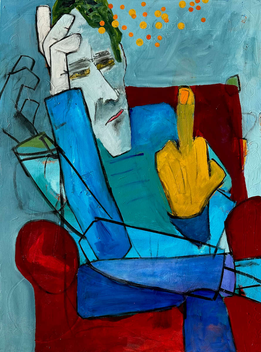 Self Portrait as a Therapist: Unprofessional by Robin Walker, Image 1.