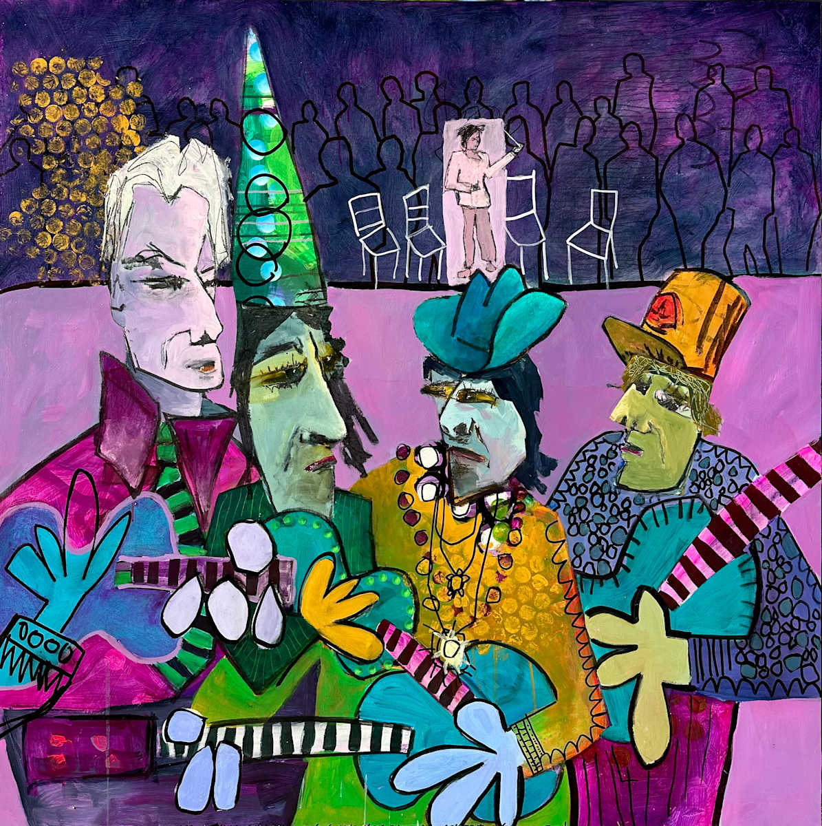 Preschool Dad's Ukulele Band by Robin Walker, Image 1.