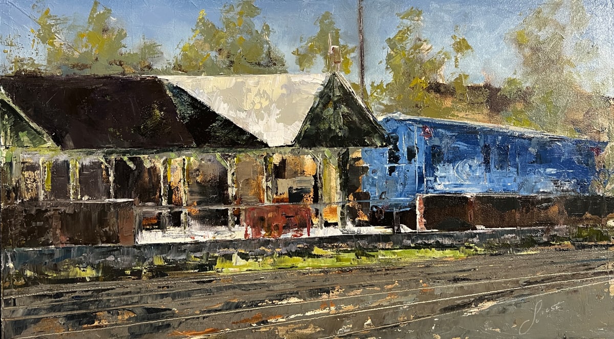Observation Platform At Junction 361 by Scott Nost  Image: Painted En Plein Air
  
43°06'09.8"N
77°26'24.1"W