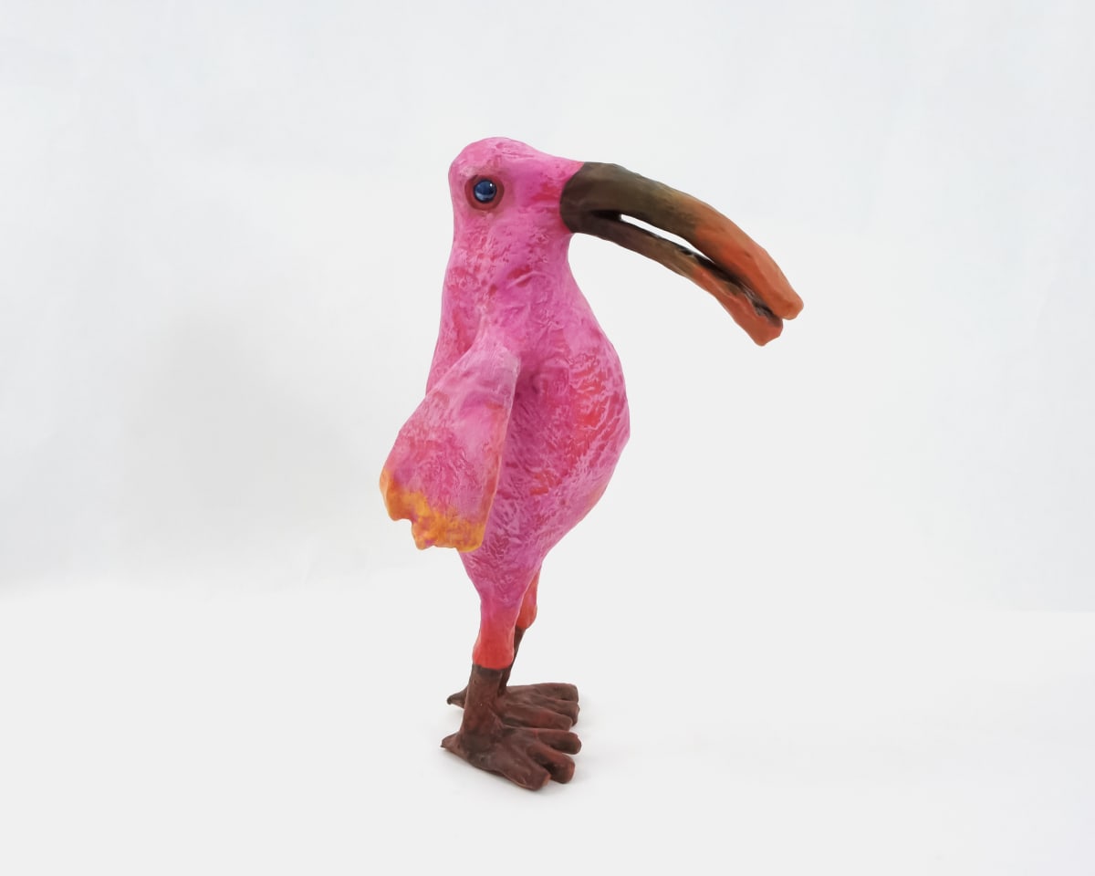 Augustine the Pink Wading Bird by ocasiocasa 