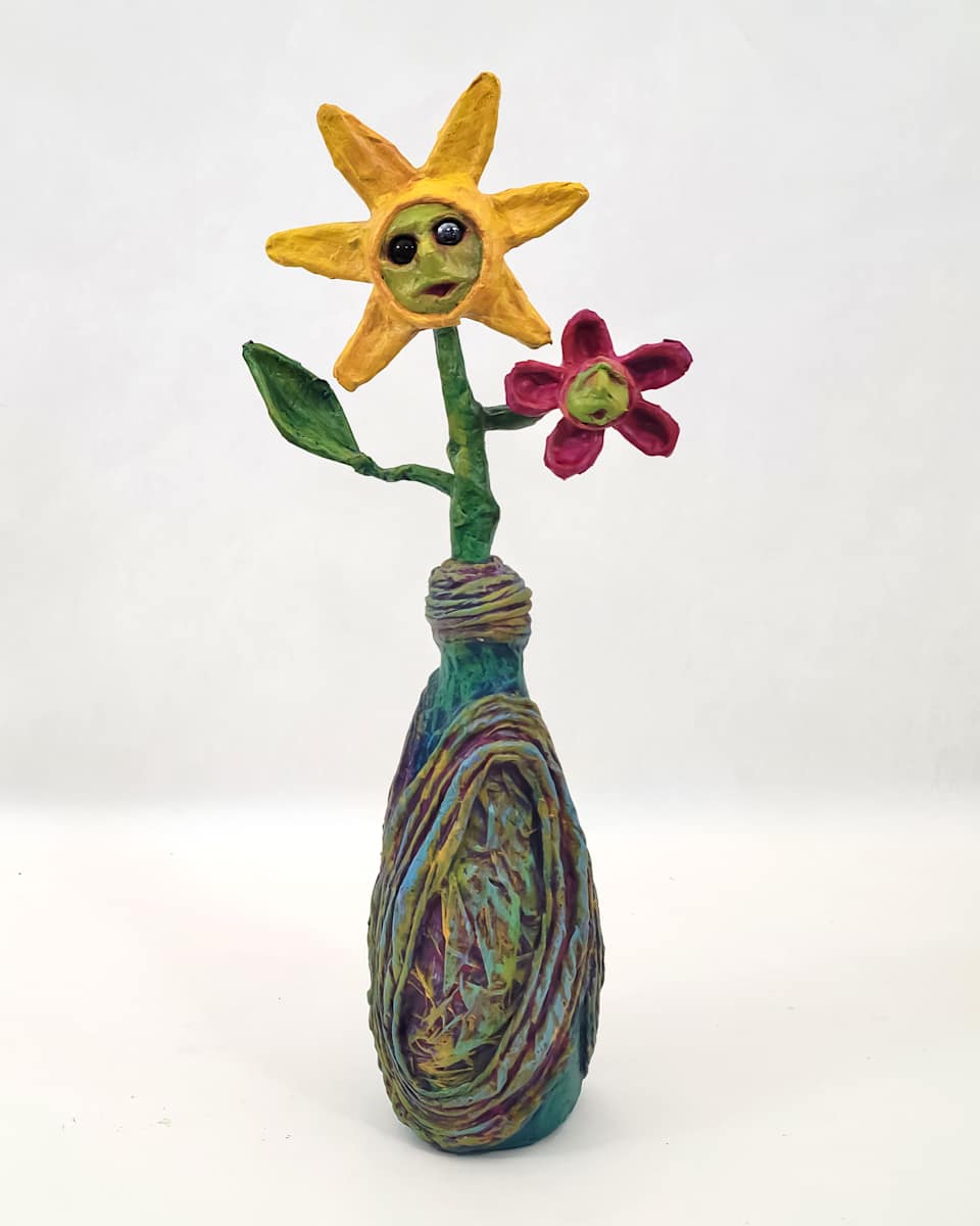Darcy the Flower and her flower puppet by ocasiocasa 