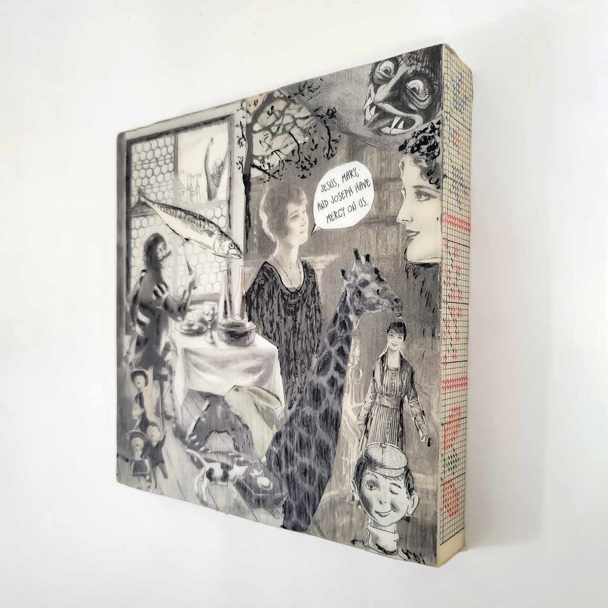 Mercy -  Collage Wood Panel by ocasiocasa, Image 5.