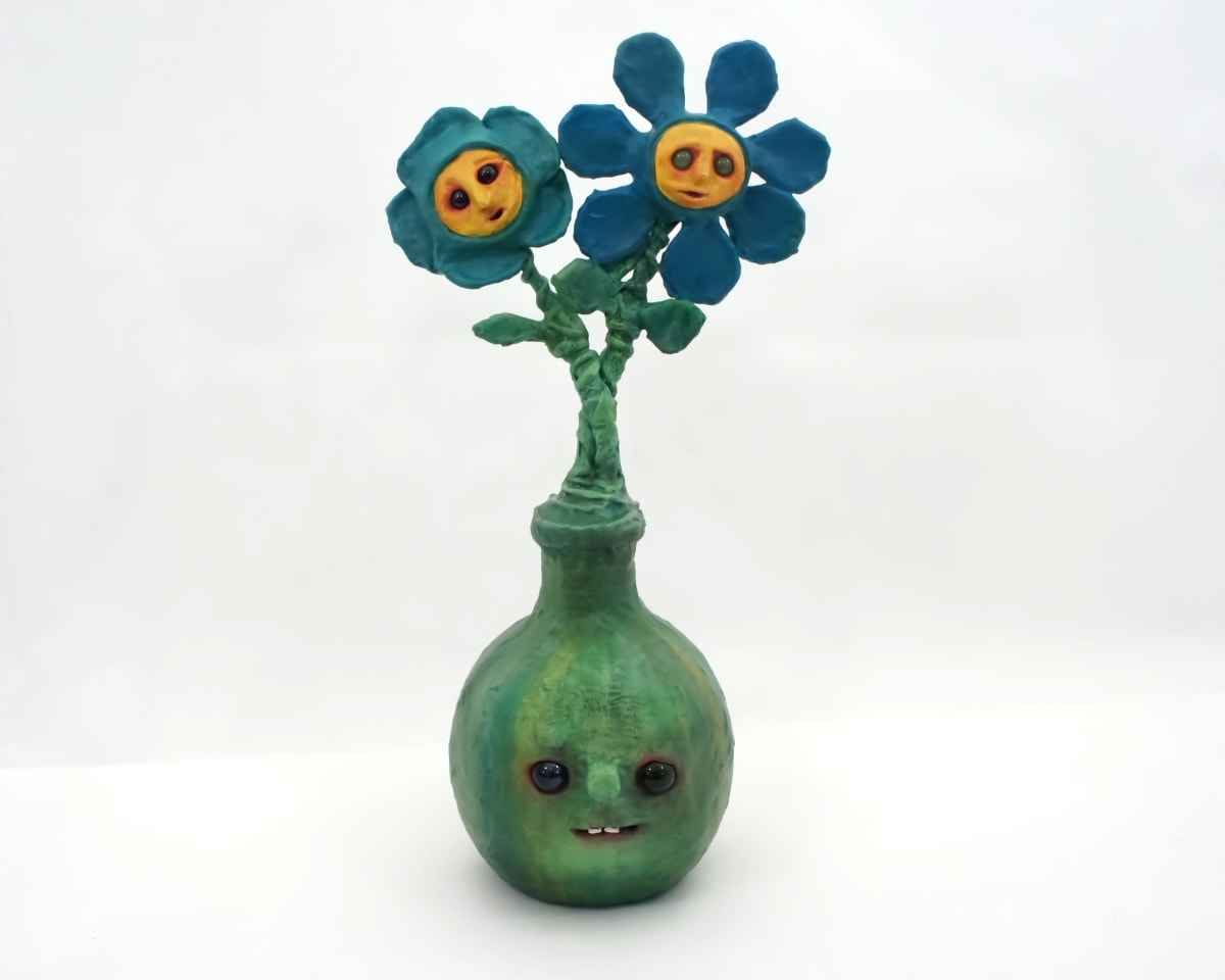 Precious & Pea Face Jug Flowers by ocasiocasa 
