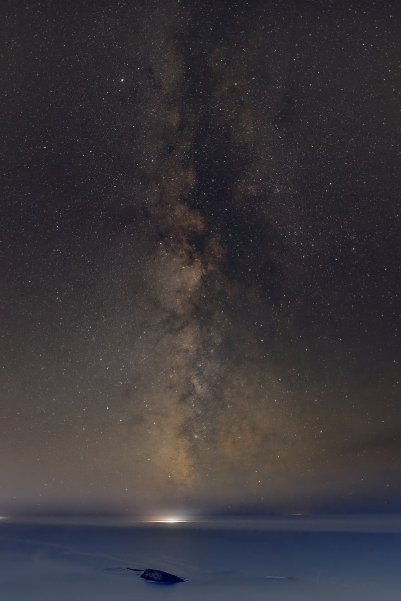Milky Way Rising over Gull Rock First Print by Jeremy Likness  Image: Milky Way Rises over Gull Rock