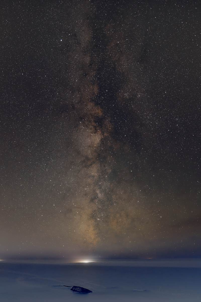 Milky Way Rising over Gull Rock First Print by Jeremy Likness, Image 1.
