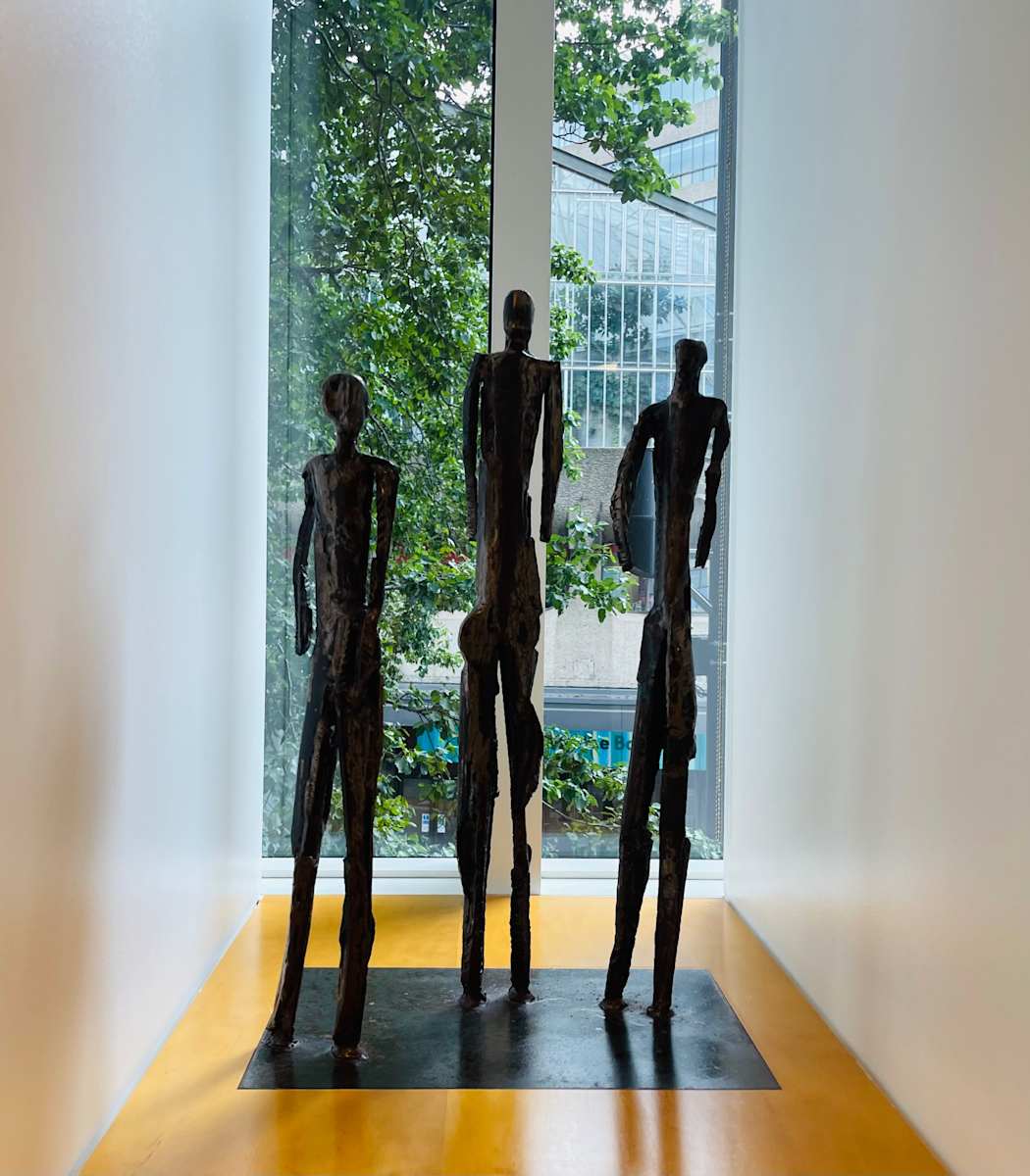 Three Standing figures by Sarah Tombs, Image 2.