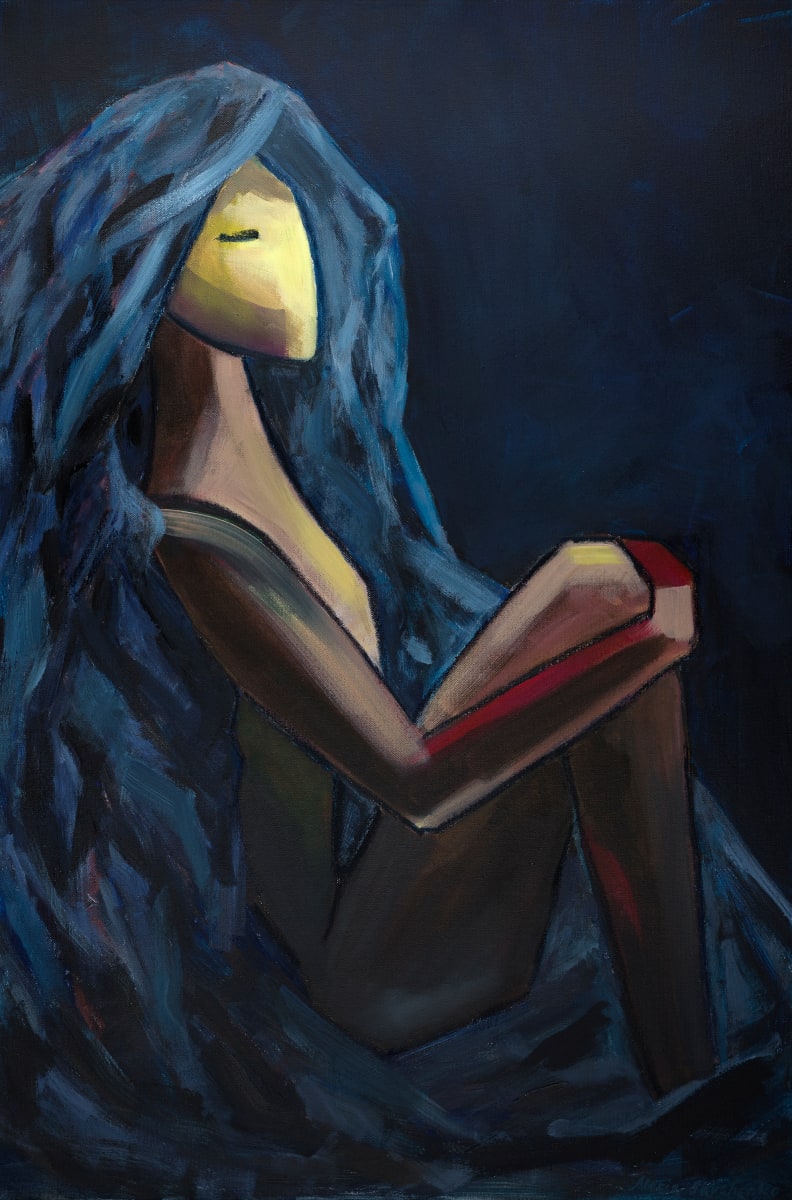 Meditation in blue by Maria Savchenko 