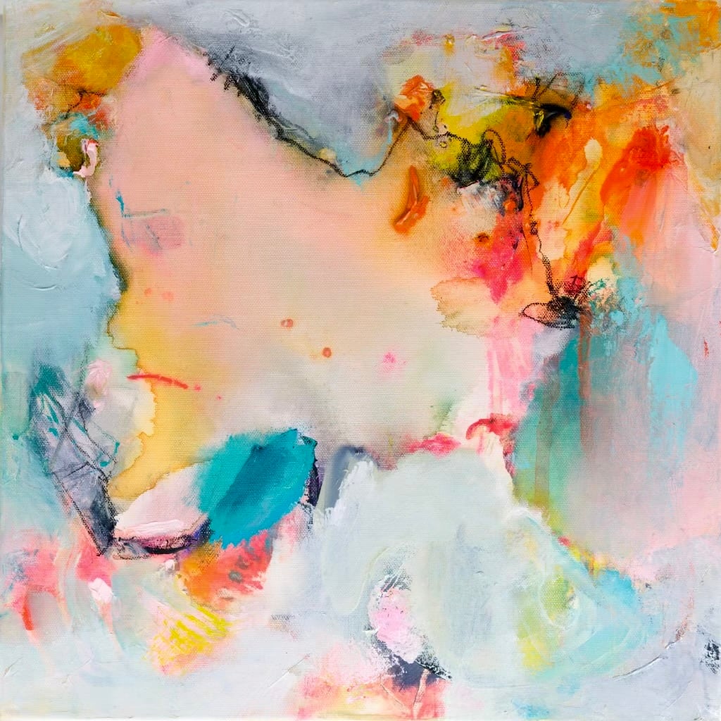 The Feeling of a Bird (Giclée print) by Marjorie Schwartz  Image: A teacher said “don’t paint a tree, paint the feeling of a tree.” This is my attempt to capture the feeling of a bird. 