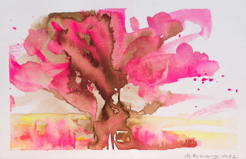 Cherry Blossom (Giclée Print) by Marjorie Schwartz  Image: Sakura - the feeling a cherry blossom tree in bloom 