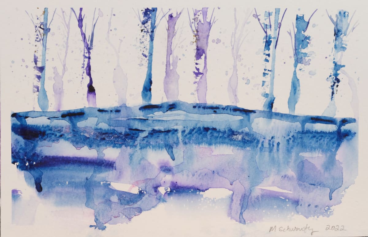 Sky on the Ground by Marjorie Schwartz  Image: Purple dusk sky inverted 
