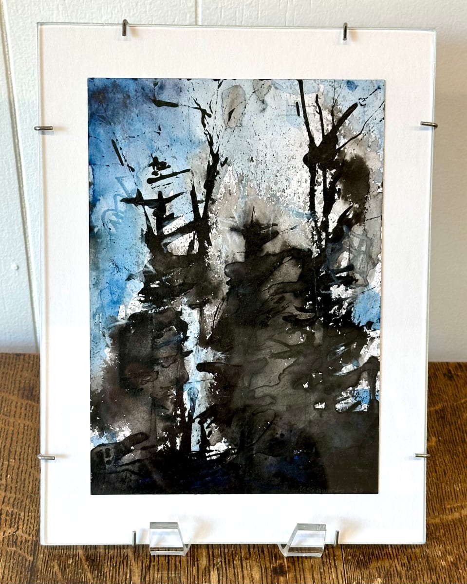 The Longest Night by Marjorie Schwartz  Image: Inspired by a drive home on the eve of the winter solstice, at dusk 