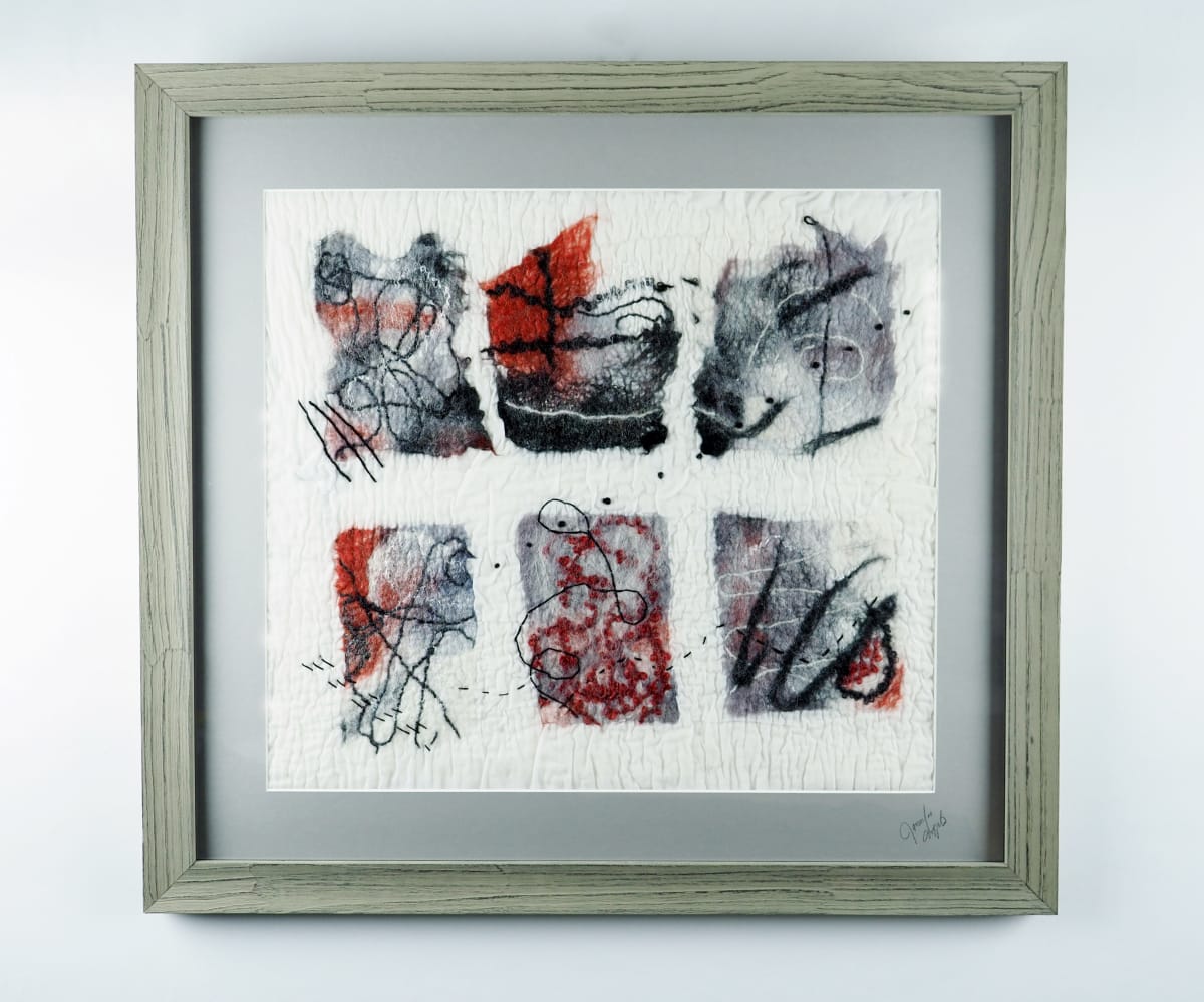 Whispering through the night by Jennifer Angelo  Image: Glass with wooden frame