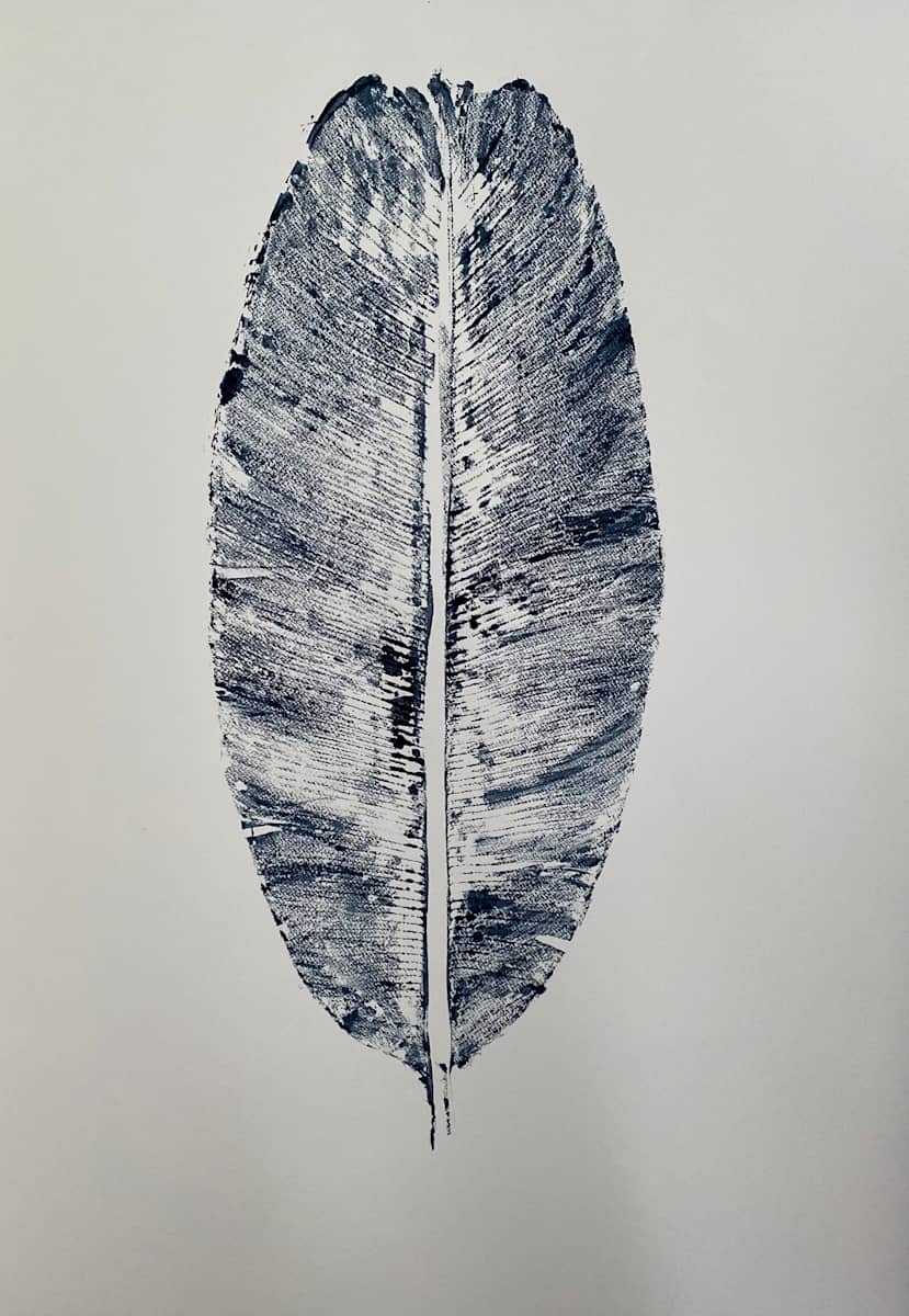 HOJA BANANO by Grace Guirola  Image: Imprinting of banana leaf
