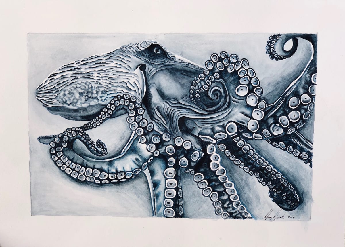OCTOPODA AZUL by Grace Guirola 