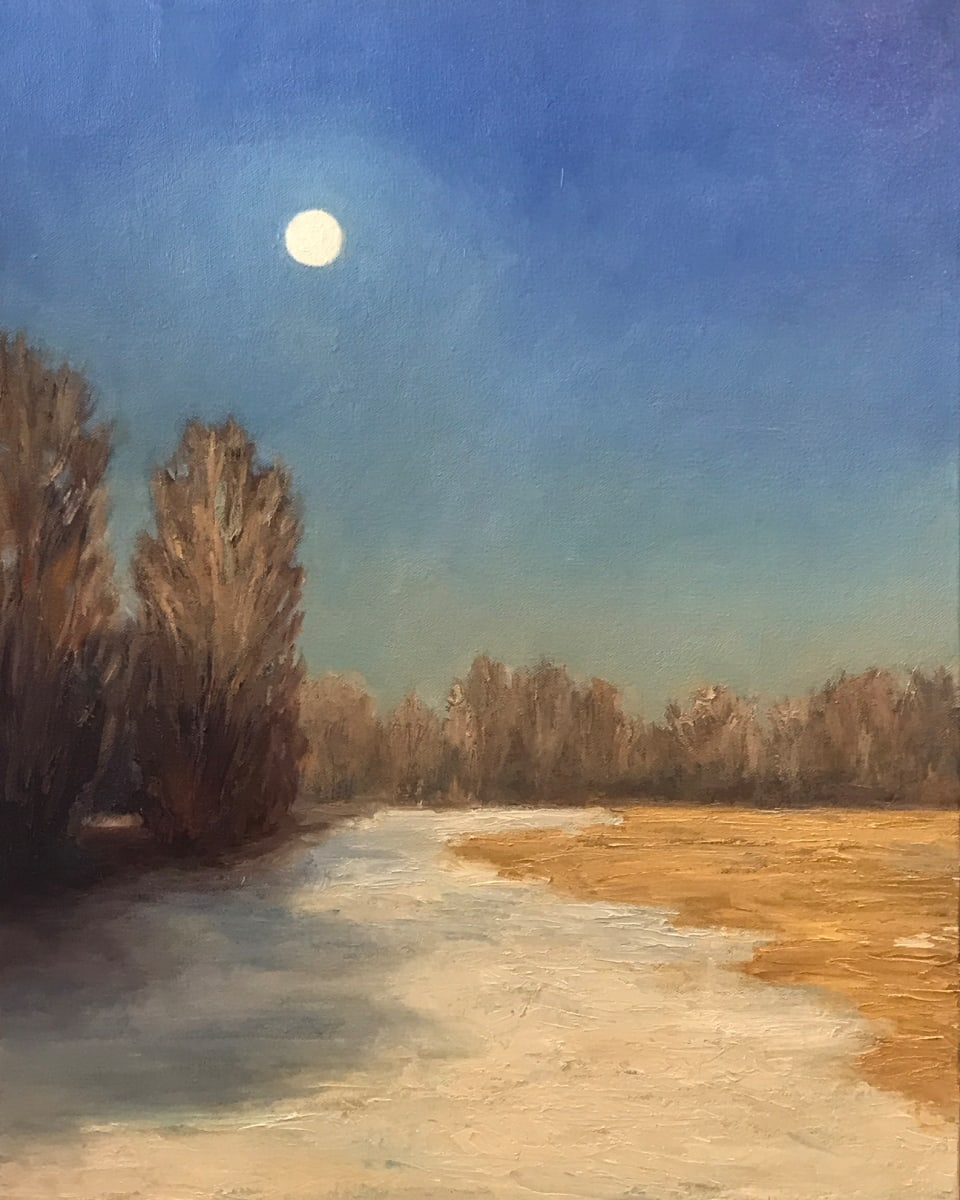 Moonset at Sunrise by Heather Graham 