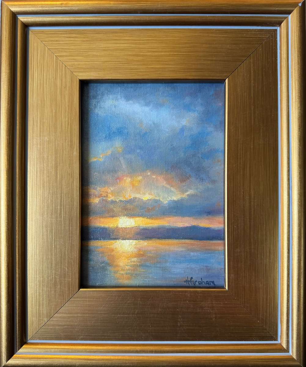 Where Light Meets the Water — Evening at Utah Lake by Heather Graham 