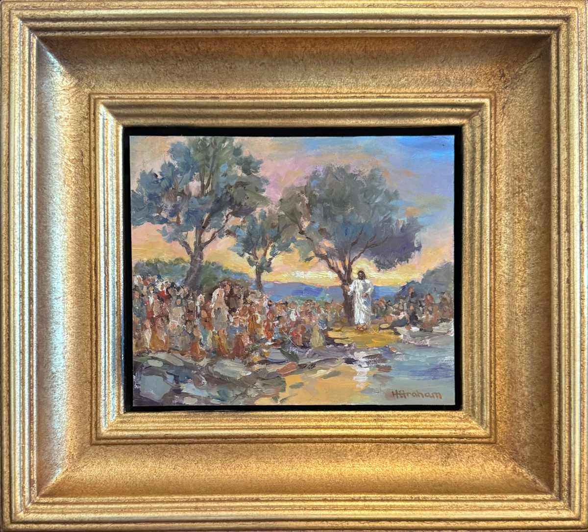 Divine Light: Christ Teaching the Multitude by Heather Graham 