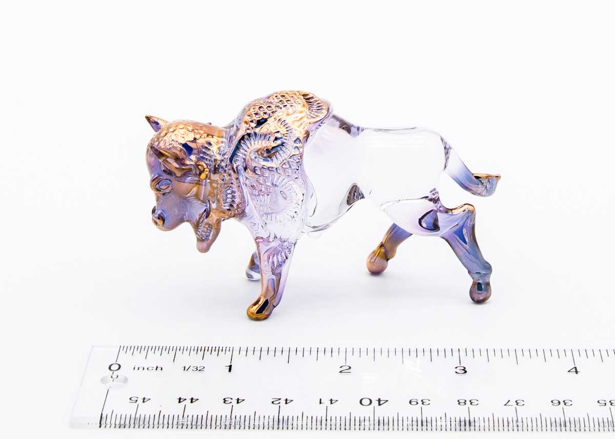 Art Glass Bison by Kevin Prochaska 