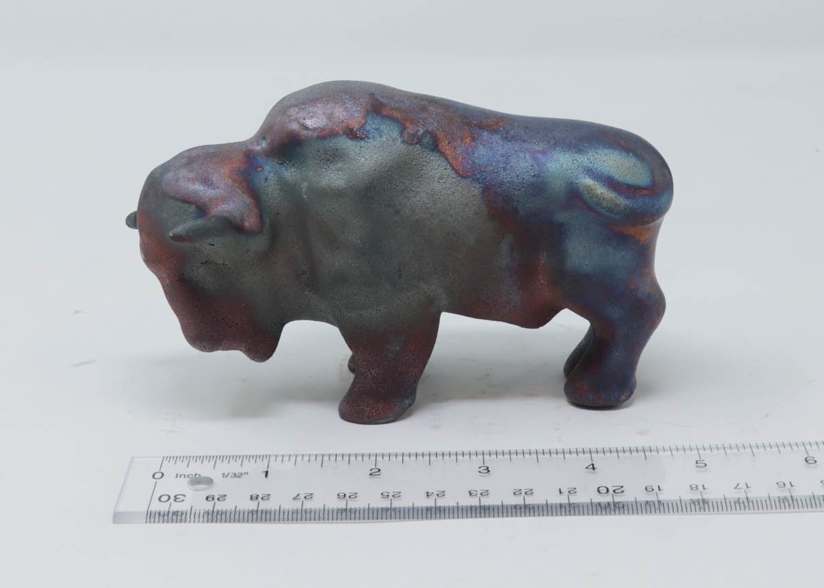 Ceramic Standing Bison 