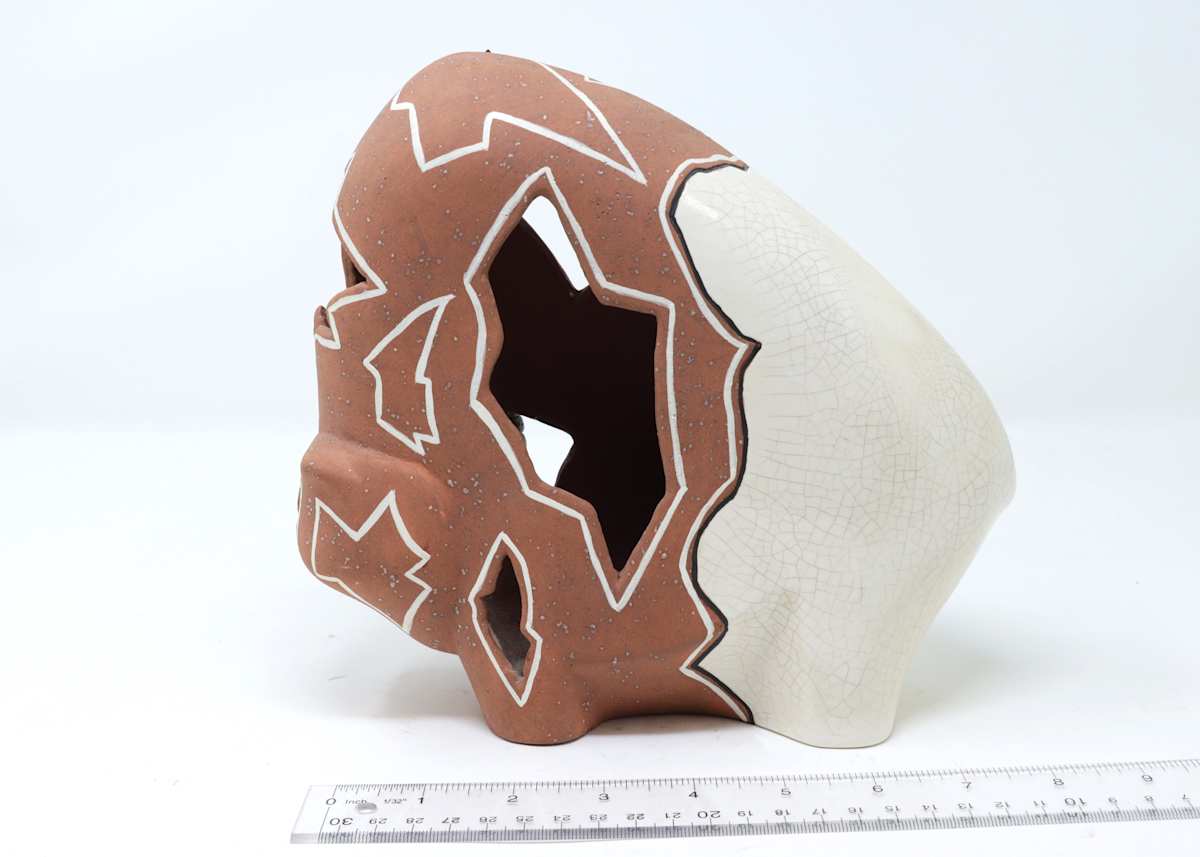 Native American Pueblo Pottery Bison, Image 1.