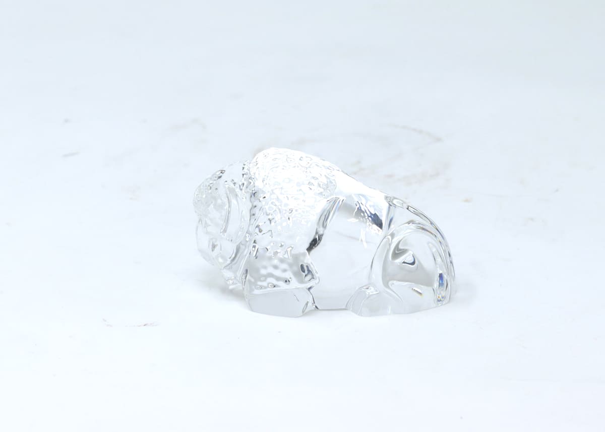 Stueben Glass Bison Hand Cooler by Taf Lebel Schaefer 