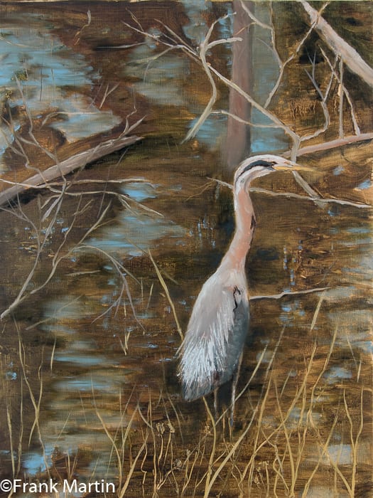 Blue Heron by Frank Martin 