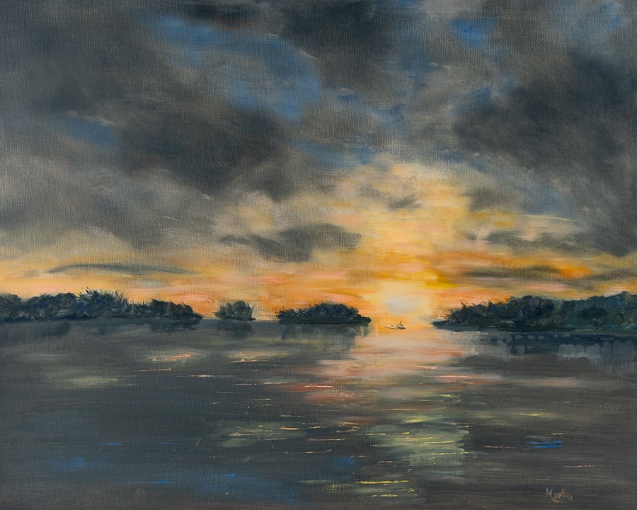 Chesapeake Sunset by Frank Martin 