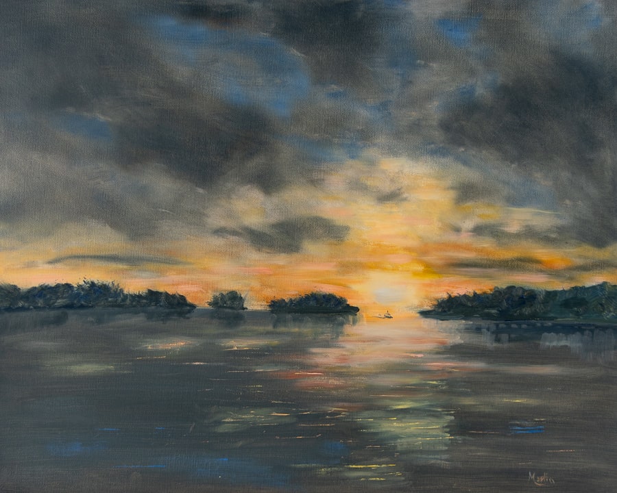 Chesapeake Sunset by Frank Martin 
