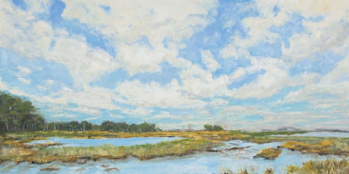 Clouds over Salt Marsh by Frank Martin  Image: Clouds over Marsh