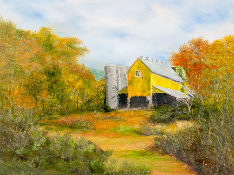 Fair Hill Yellow Barn by Frank Martin  Image: Fair Hill Yellow Barn