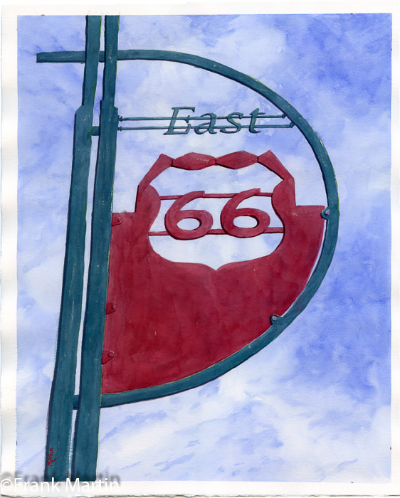 Rte 66 by Frank Martin 