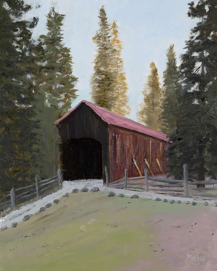 Covered Bridge at Yosemite by Frank Martin, Image 1.