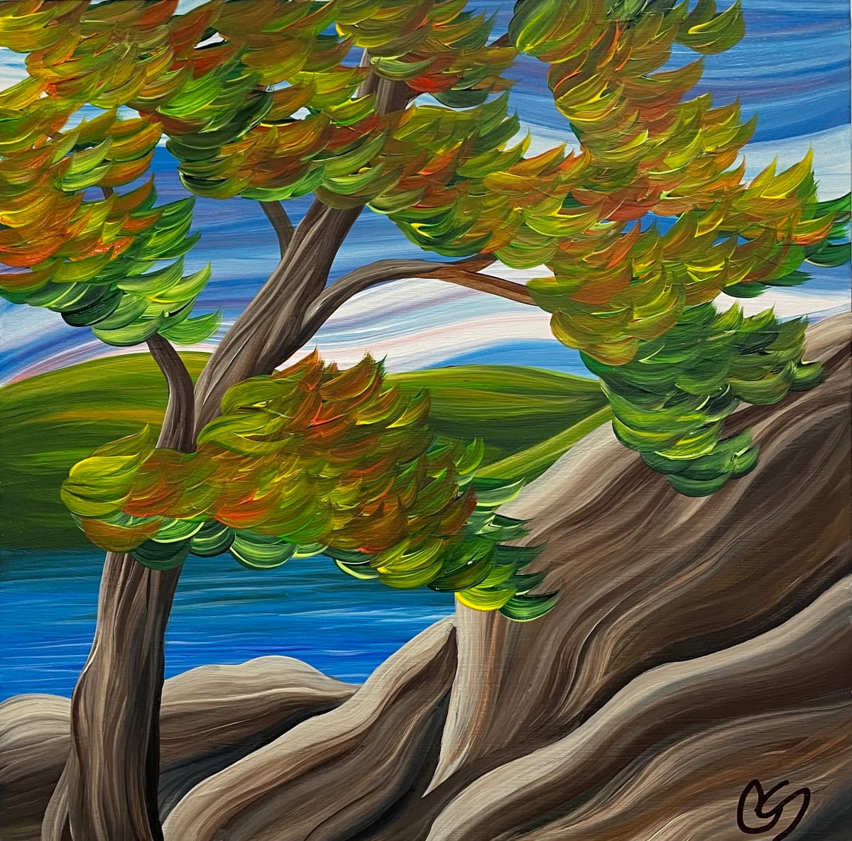 A Beautiful Breeze by Chris Schaefer  Image: Stylized Landscape