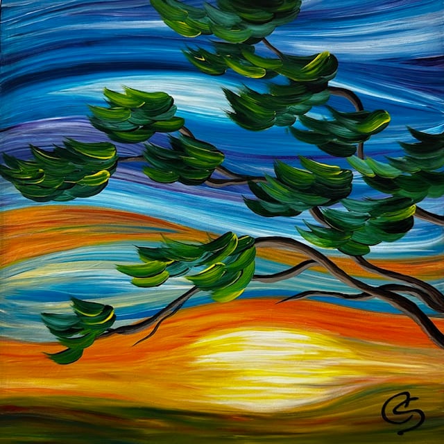 The Magic of Sunset by Chris Schaefer  Image: Stylized Landscape