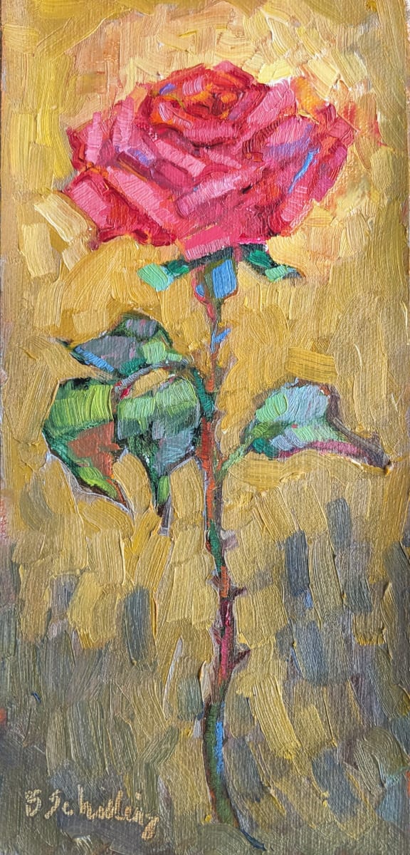 A Rose by Barbara Schilling  Image: unframed