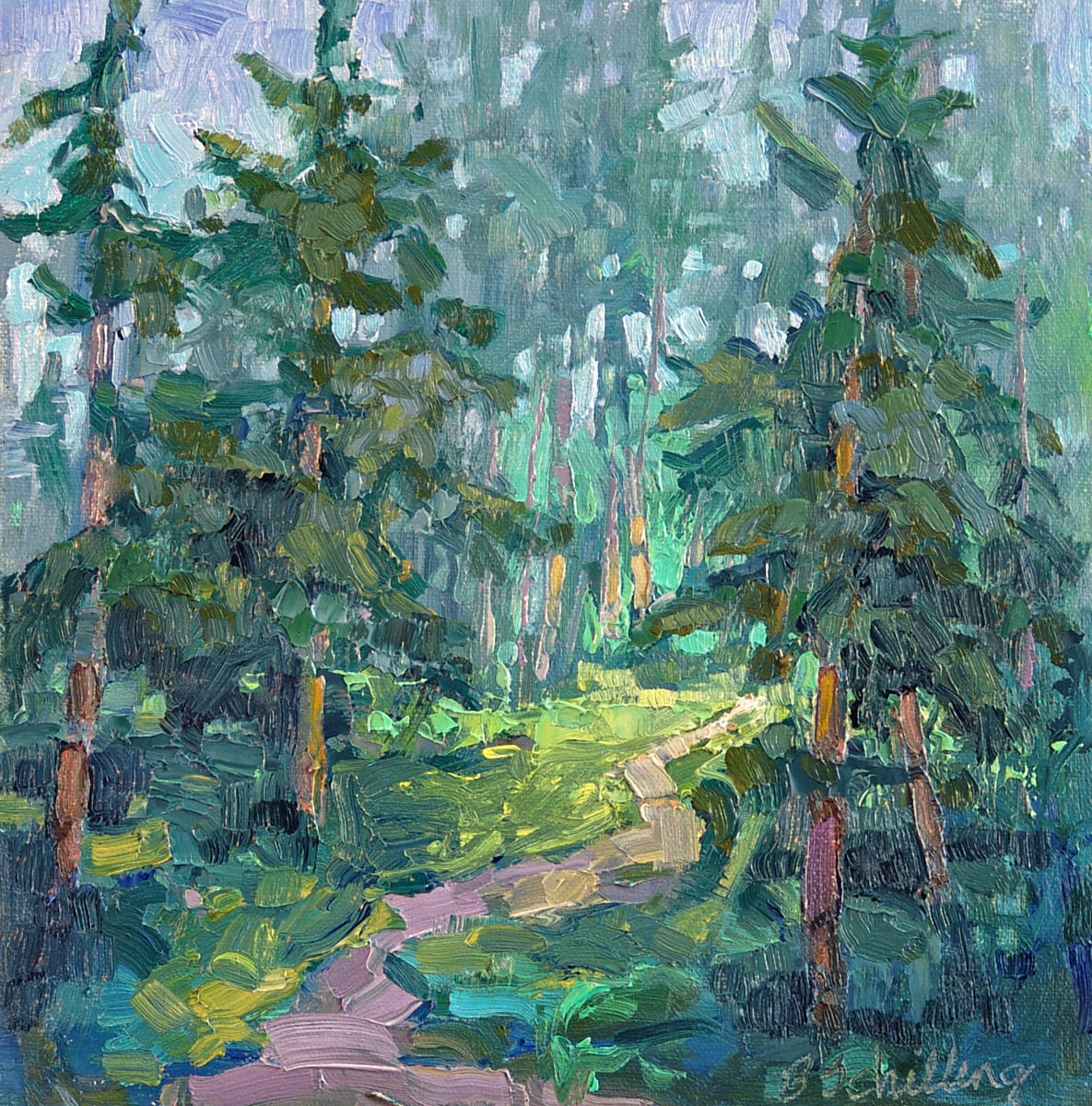 Cherry Lake Trail by Barbara Schilling 