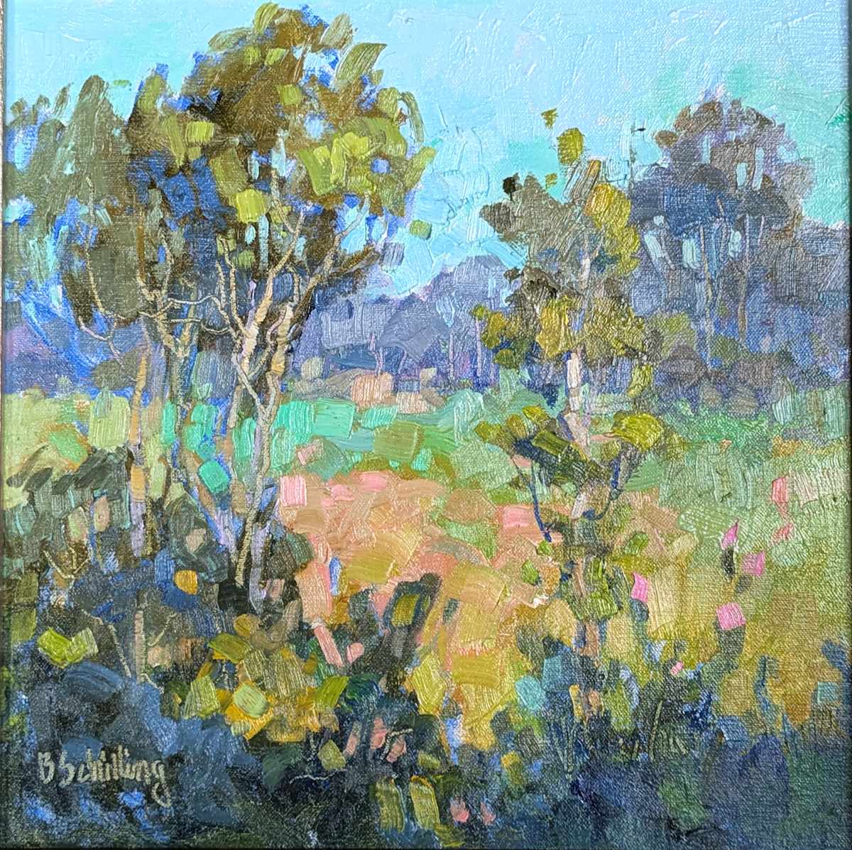 Cluster of Birch Trees by Barbara Schilling 