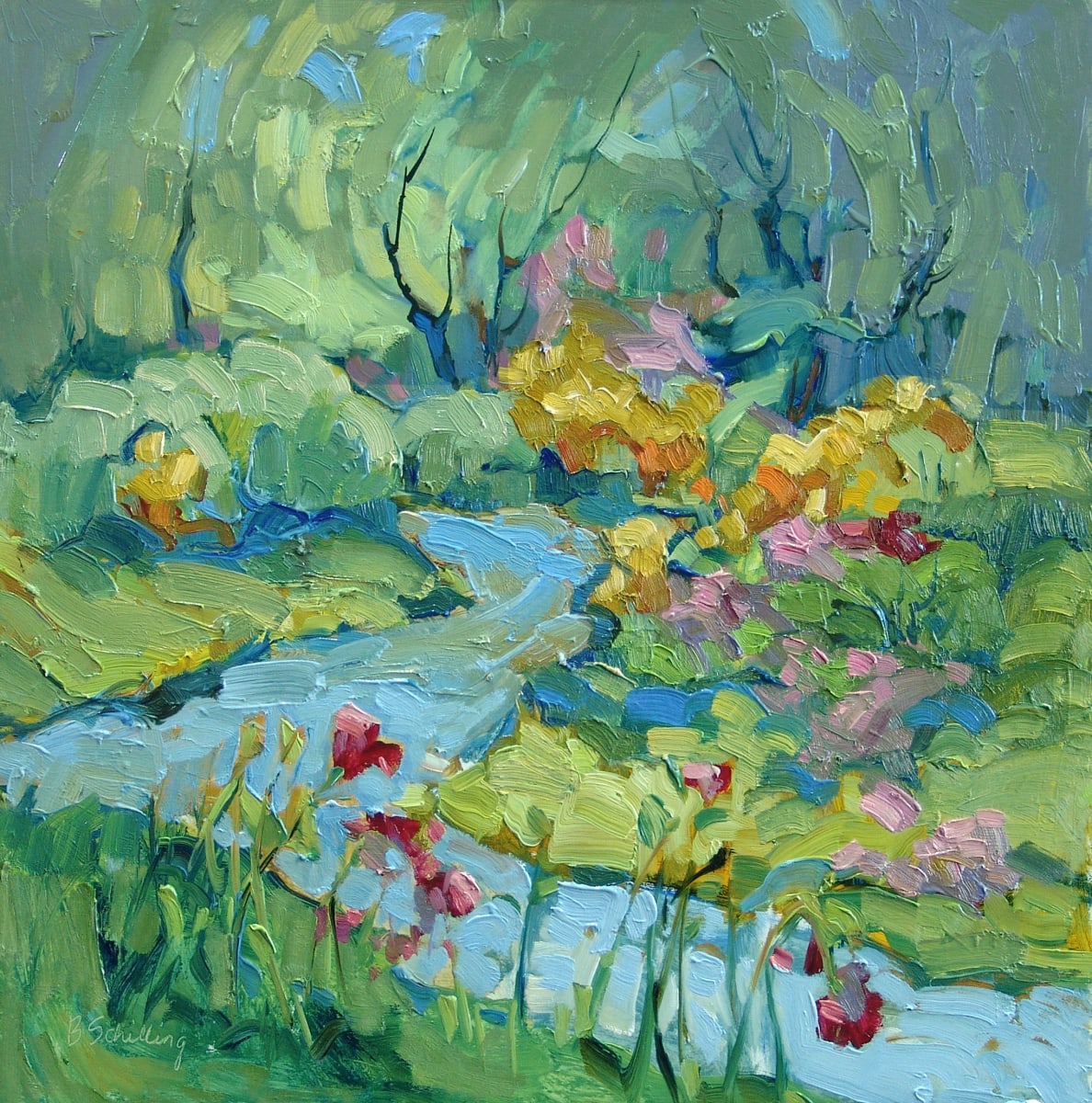 Creekside Wildflowers by Barbara Schilling 