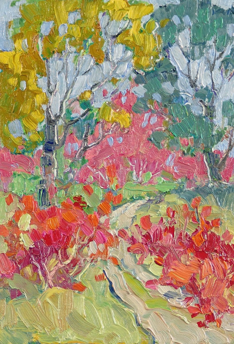Fall Burning Bush by Barbara Schilling 