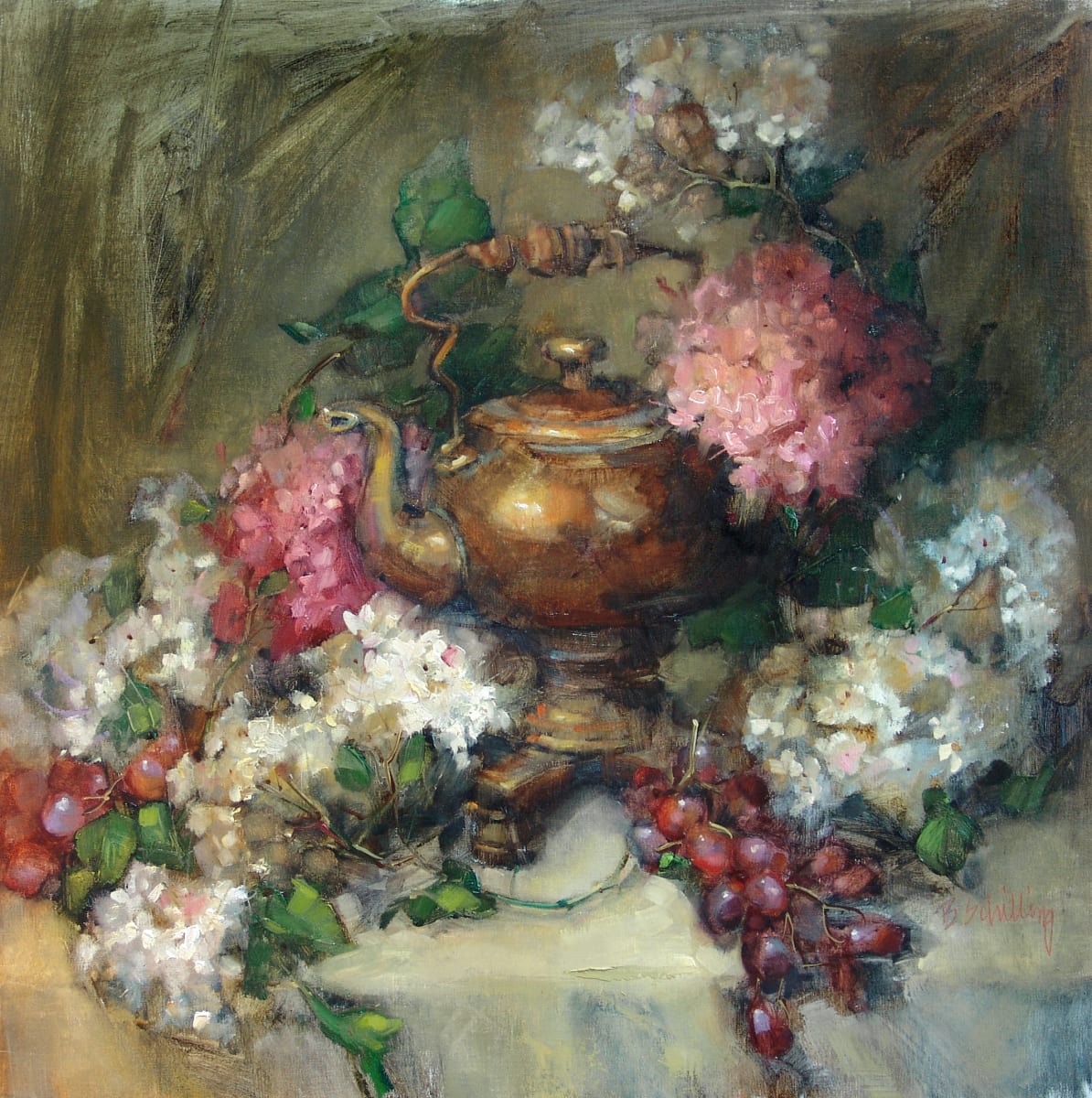 Fireside Teakettle by Barbara Schilling, Image 1.