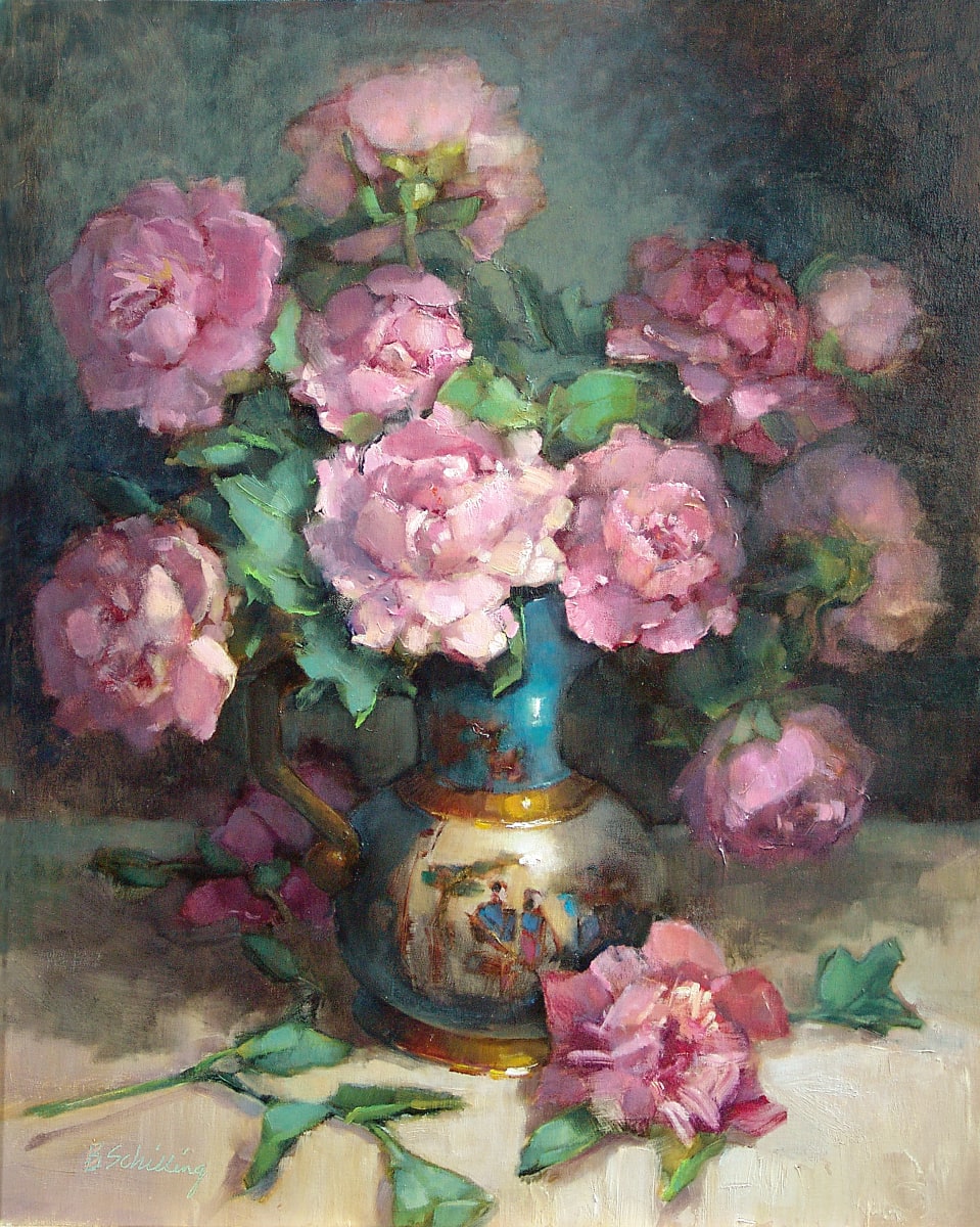 Mixed Peony Bouquet by Barbara Schilling 