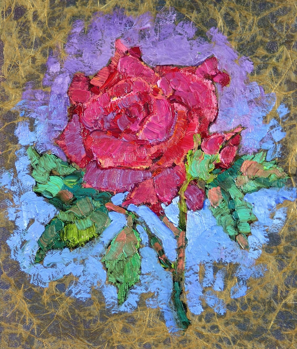 Rose on Ricepaper by Barbara Schilling 