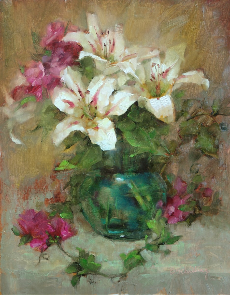 Vase of Lilies by Barbara Schilling 