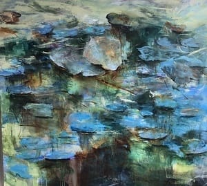 Peering Into Pond by Betty Efferson 