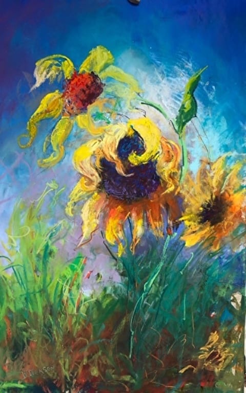Sunflowers Keep Moving by Betty Efferson 