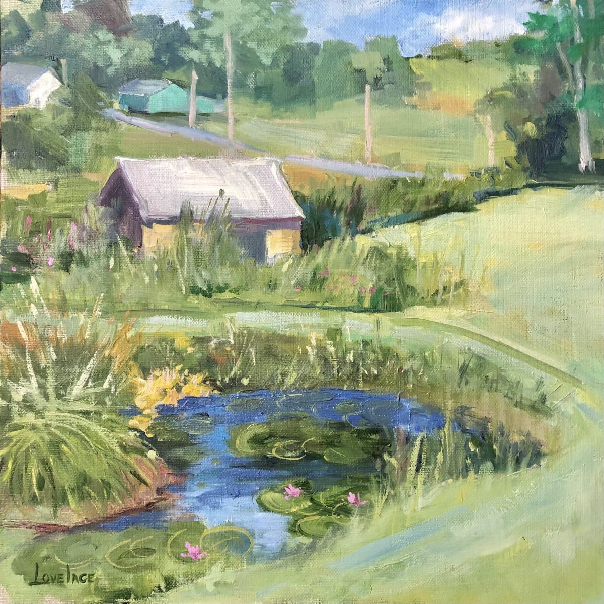 Farm Pond by Deborah Lovelace Richardson 