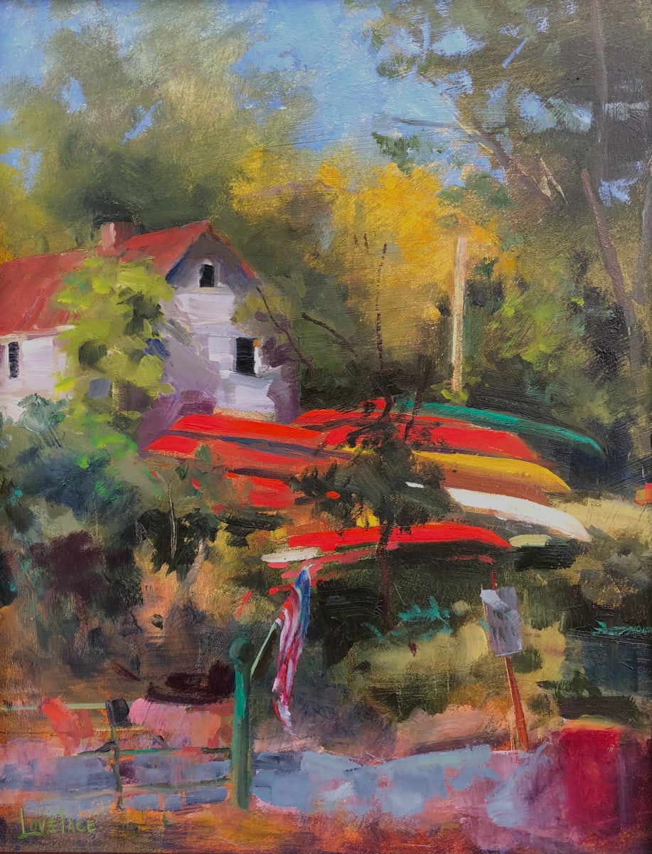 Fall Canoes by Deborah Lovelace Richardson, Image 2.