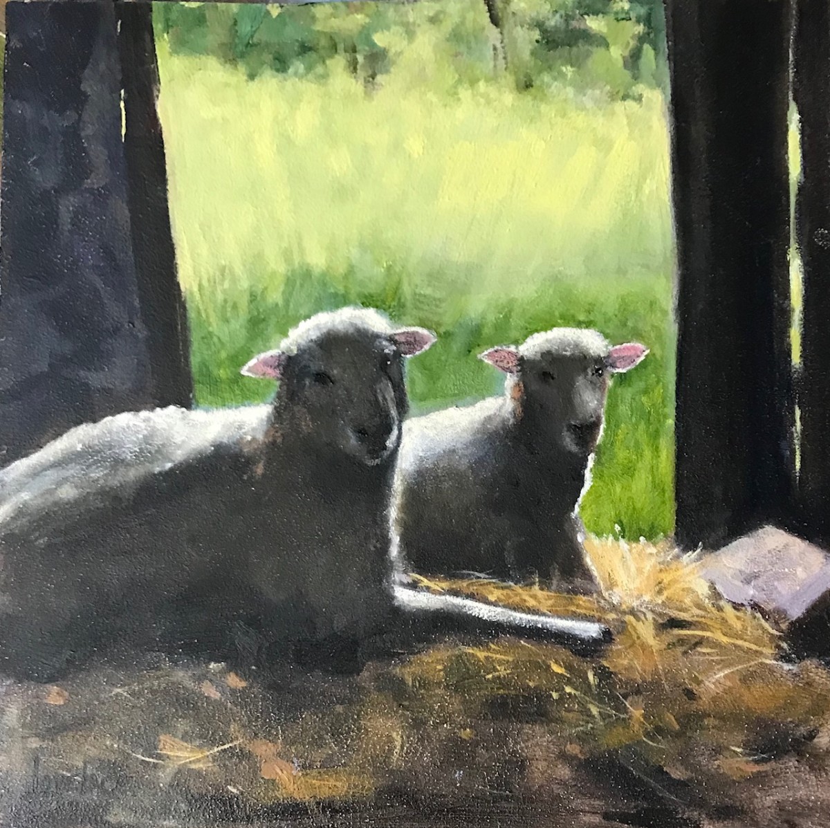 Sheep at Rest by Deborah Lovelace Richardson 