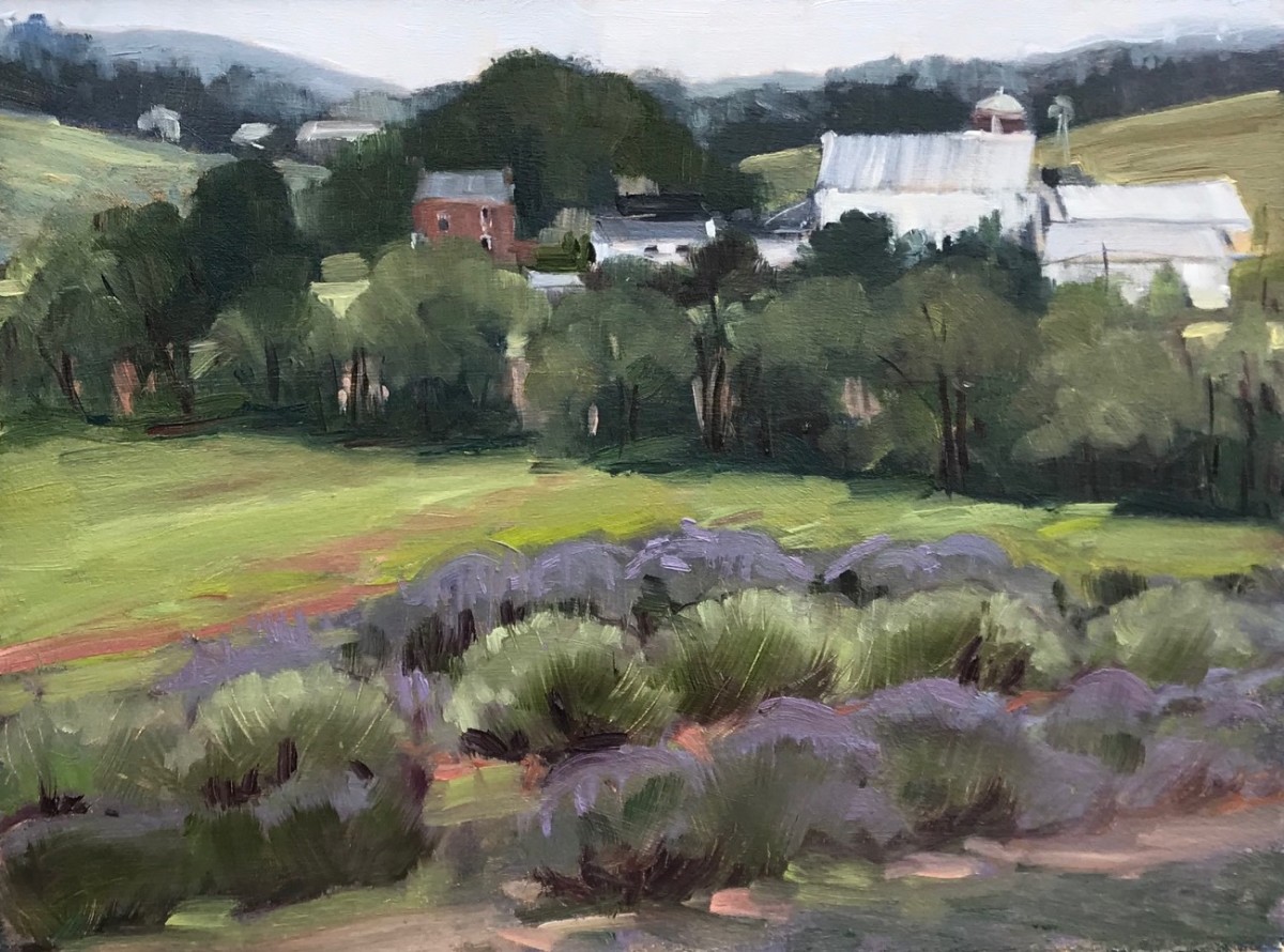 Springfield Manor Lavender Field by Deborah Lovelace Richardson 
