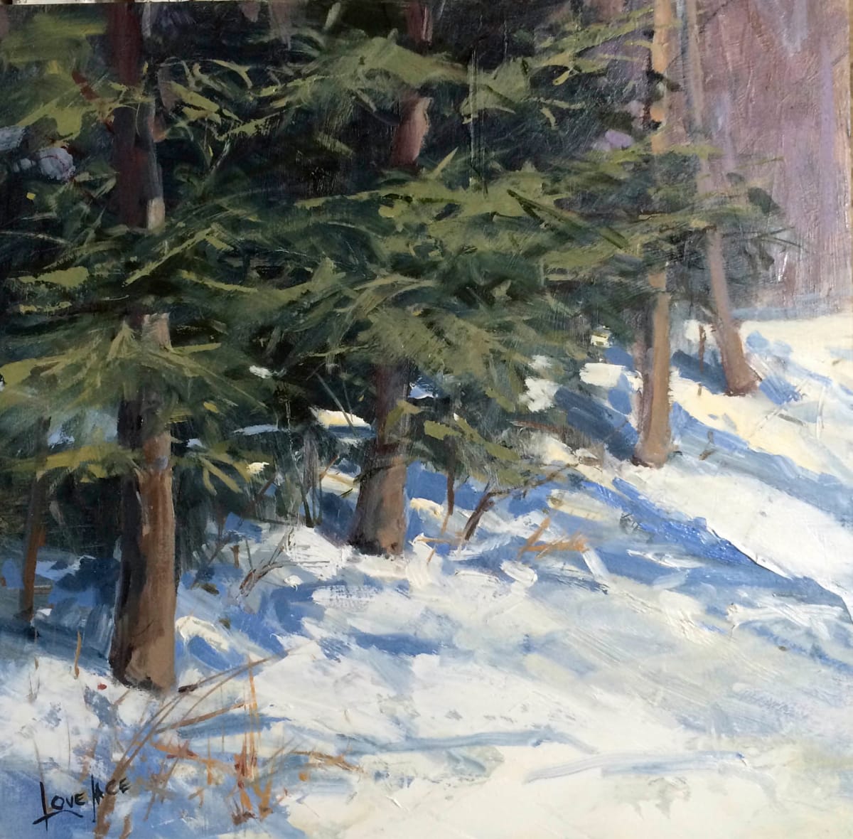 Winter Pines by Deborah Lovelace Richardson, Image 1.